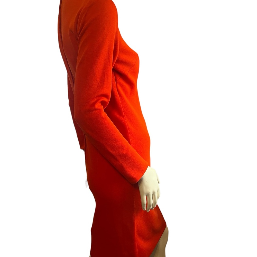 ADDE Originals CALIFORNIA 1960s high neck Red knit Dress Size Small/medium - Picture 4 of 7